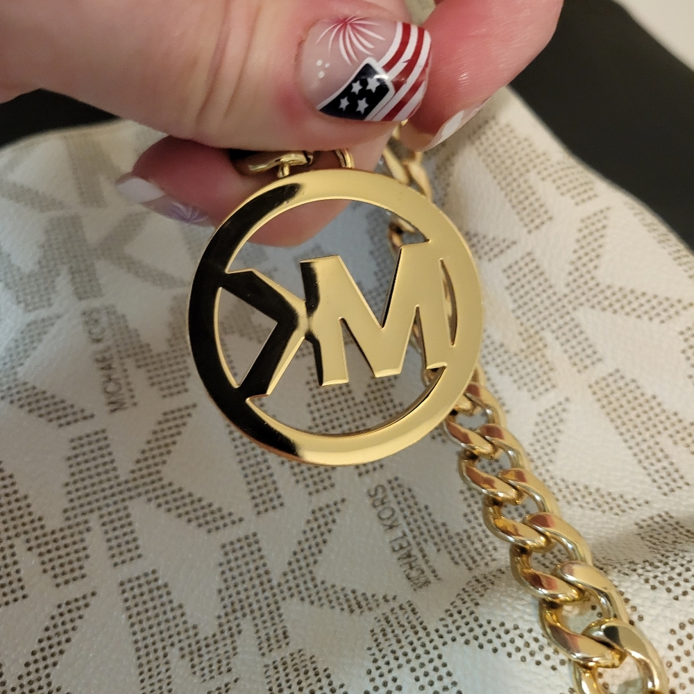 Michael Kors Cream and Brown Women's Bag - Picture 4 of 8